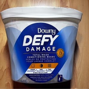 Downy Defy Damage Total Wash Conditioning Beads Unscented 19.5oz. New